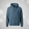 Jet Black Premium Cotton Hoodie – Classic Winter Edition