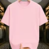 Baby Pink Drop Shoulder Oversized tshirt