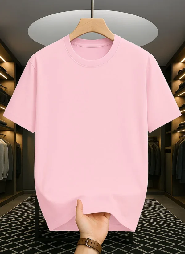 Baby Pink Drop Shoulder Oversized tshirt