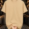 Beige Drop Shoulder Oversized tshirt