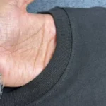 Black Drop Shoulder T Shirt Solid Color Cotton Lycra Spandex Avilable 1 225x300