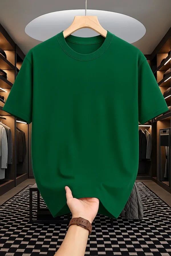 Bottle Green Drop Shoulder Oversized tshirt