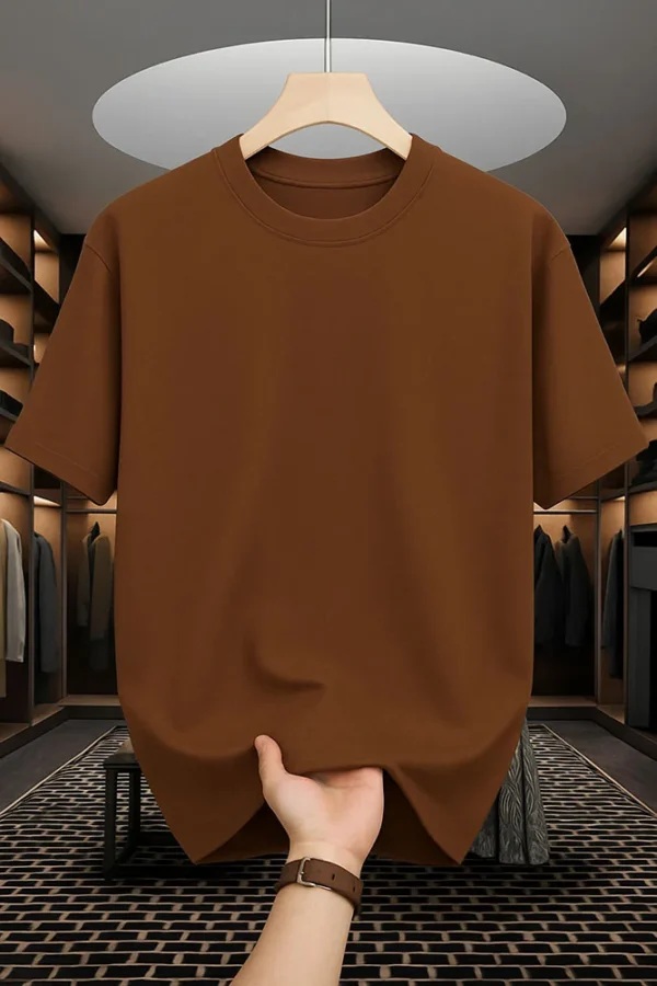 Brown Coffee Drop Shoulder Oversized tshirt