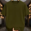Olive Drop Shoulder Oversized tshirt