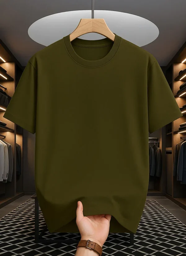 Olive Drop Shoulder Oversized tshirt