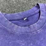 Purple Color Acid Wash Drop Shoulder Oversized tshirt 4 224x300