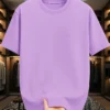 Purple Lavender Drop Shoulder Oversized tshirt
